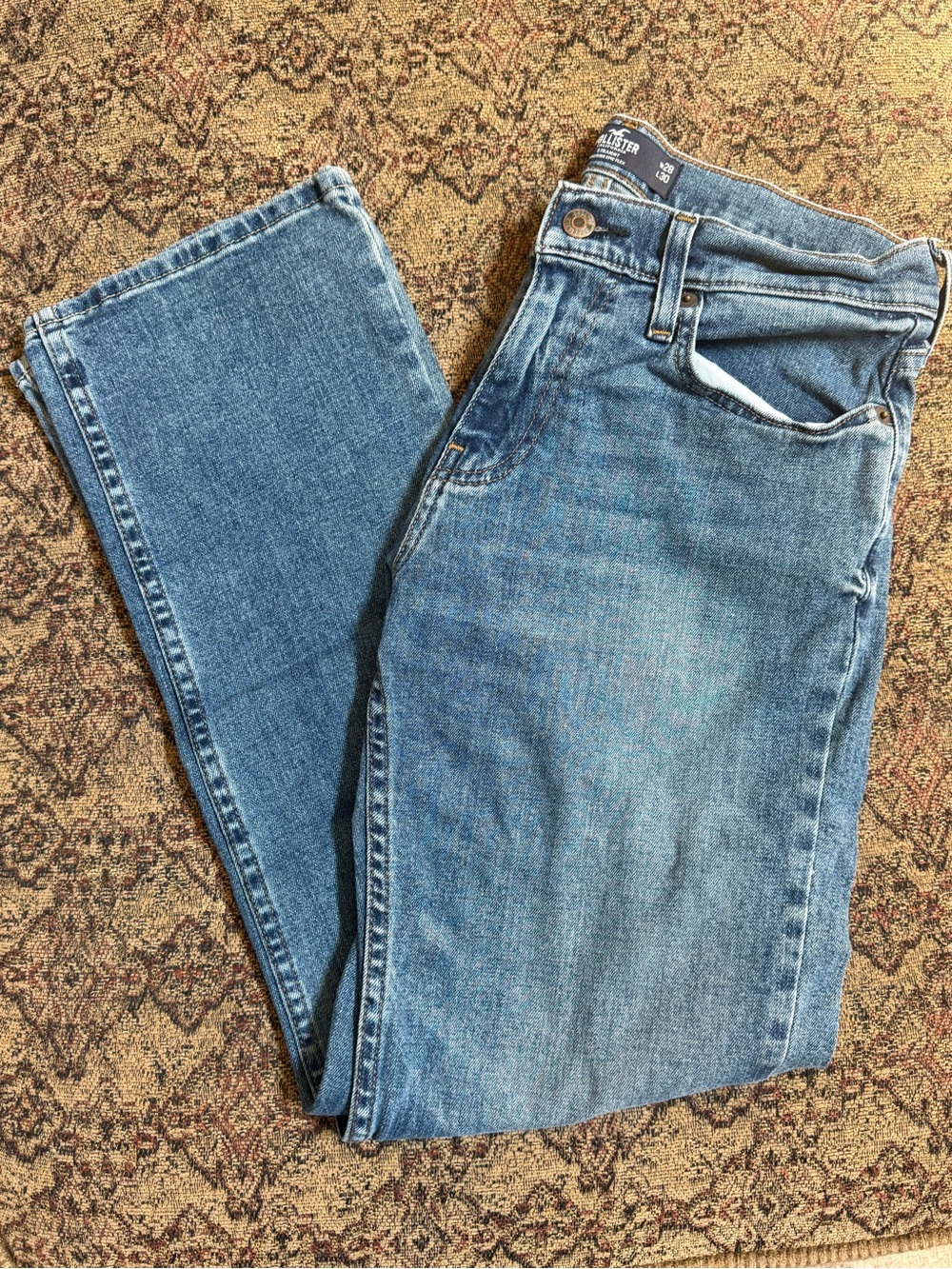 Hollister Men’s Medium Blue Straight-Leg Jeans